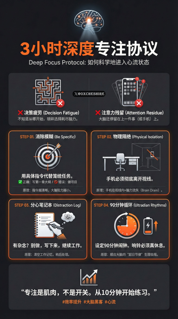 普通人如何做到连续专注 3 小时 普通人如何做到连续专注 3 小时